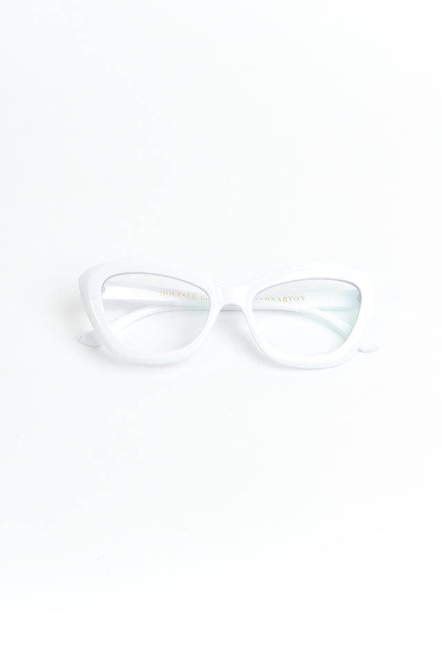 Carnarvon White Reading Glasses