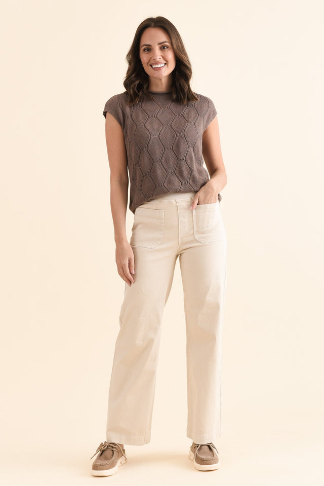 Carpenter Natural Stretch Jeans,Full Body,Brunette model,alt text|model:MJ image 2