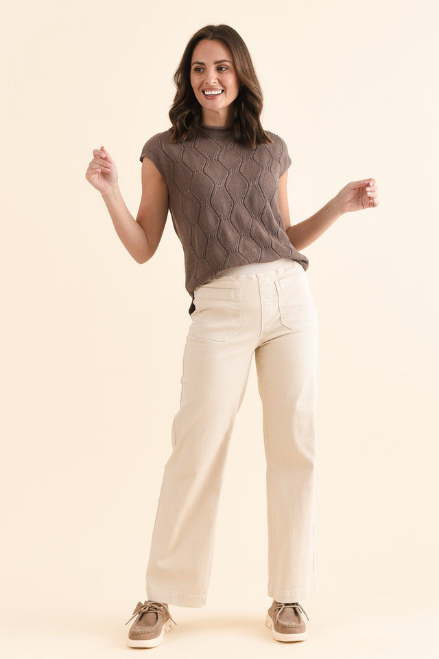Carpenter Natural Stretch Jeans,Full Body,Brunette model,alt text|model:MJ image 6
