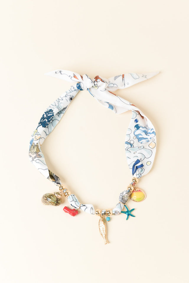 Carti Cream Sea Fabric Necklace image 1