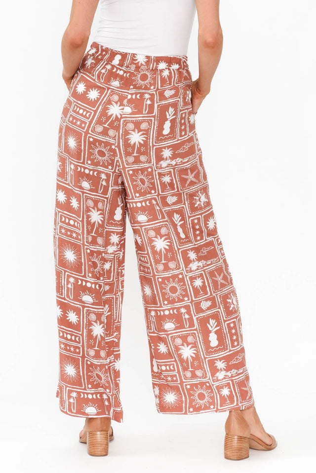 Cath Rust Tropical Pocket Pants