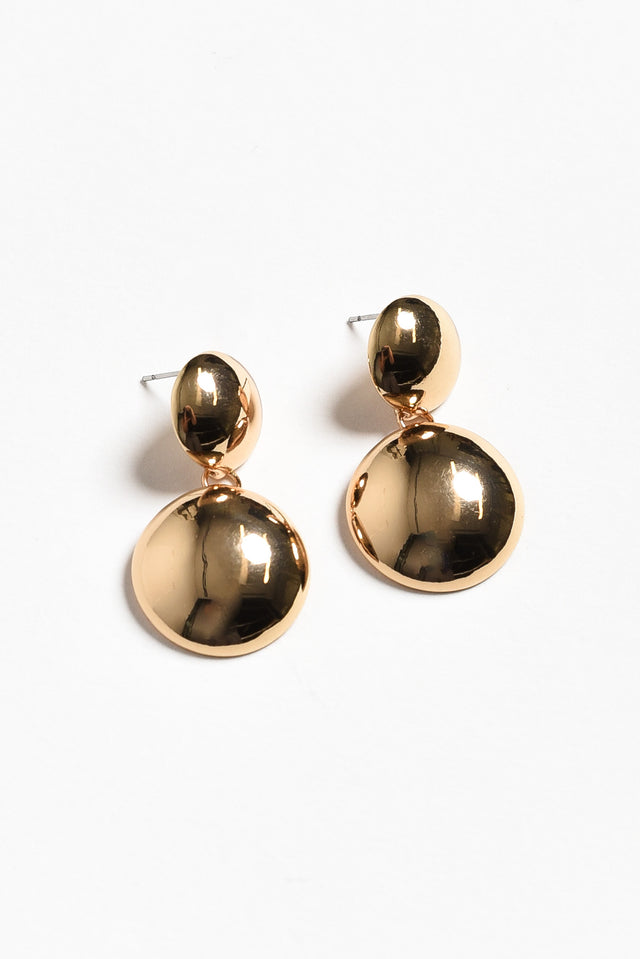 Caven Gold Ball Drop Earrings