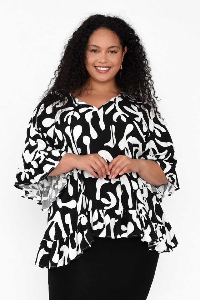 plus-size,curve-tops,plus-size-sleeved-tops,plus-size-work-edit image 6