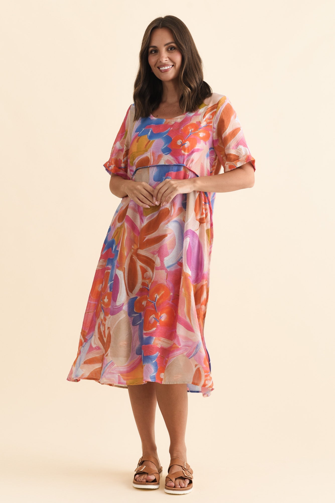 orange dress nz Elaina Knit Maxi Dress