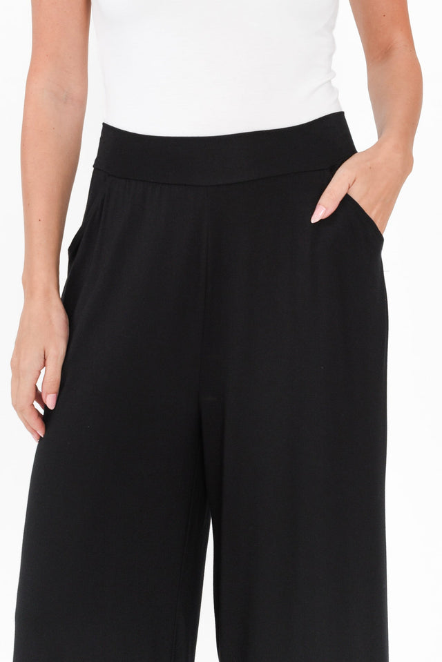 Ciara Black Bamboo Resort Pants image 5