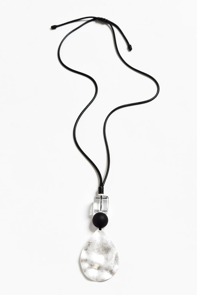 Clarin Silver Teardrop Pendant Necklace image 1
