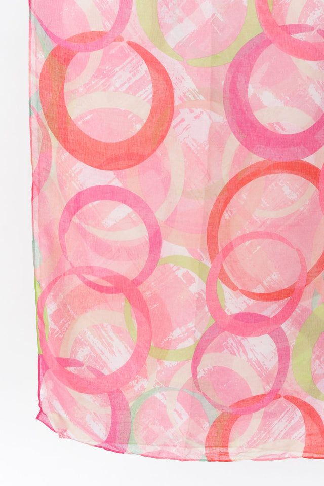 Claris Pink Swirl Scarf