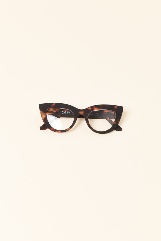 Claudia Dark Tortoiseshell Reading Glasses image 1