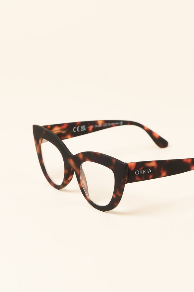 Claudia Dark Tortoiseshell Reading Glasses image 2