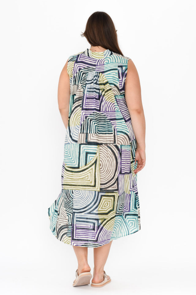 Claudia Green Ripple Cotton Dress image 11