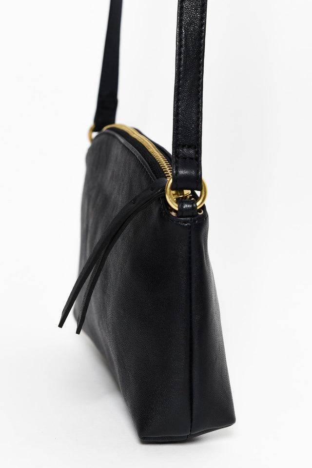 Cleo Black Leather Crossbody Bag image 3