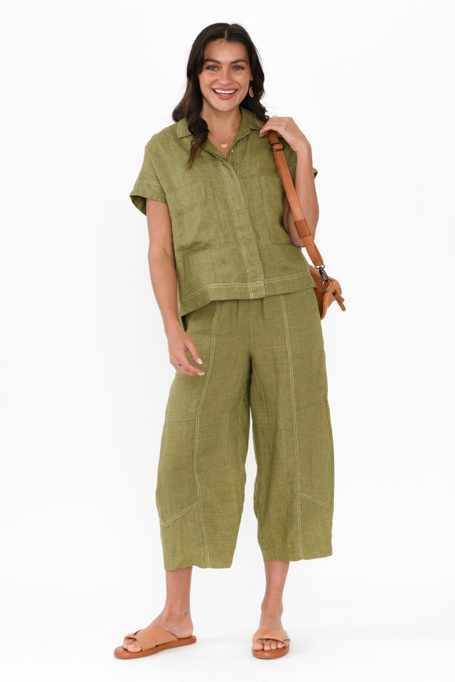 Clover Khaki Linen Shirt banner image