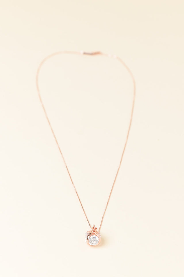 Coco Rose Gold Diamante Necklace