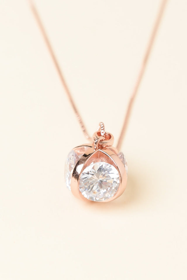 Coco Rose Gold Diamante Necklace image 3