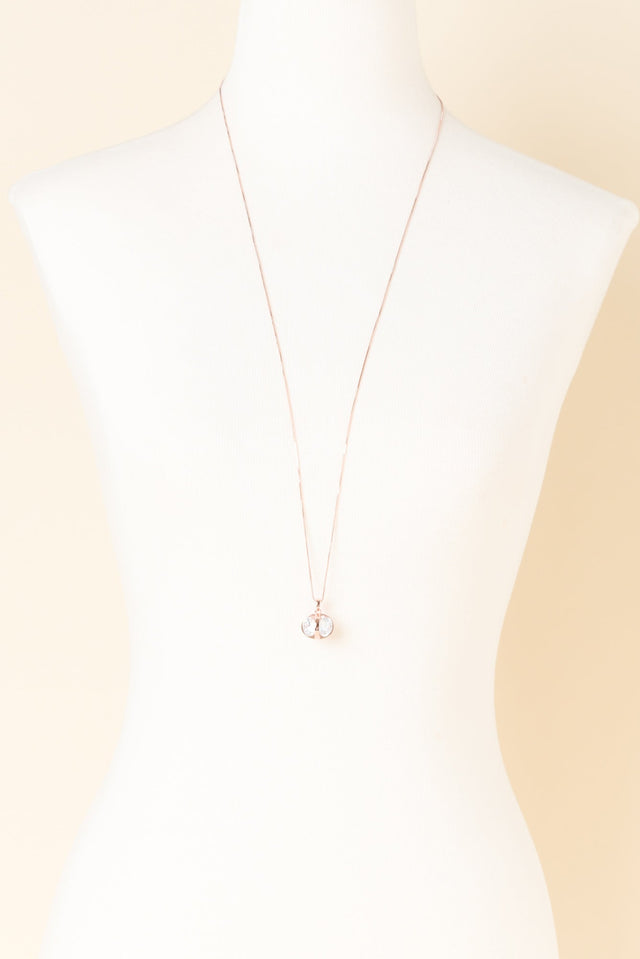 Coco Rose Gold Diamante Necklace