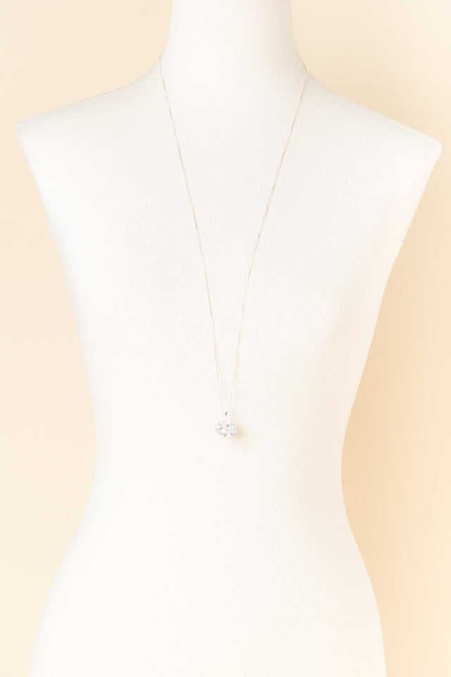 Coco Silver Diamante Necklace