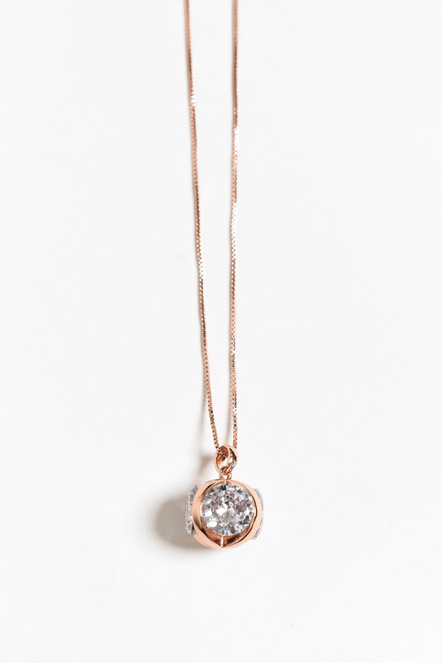 Coco Rose Gold Diamante Necklace