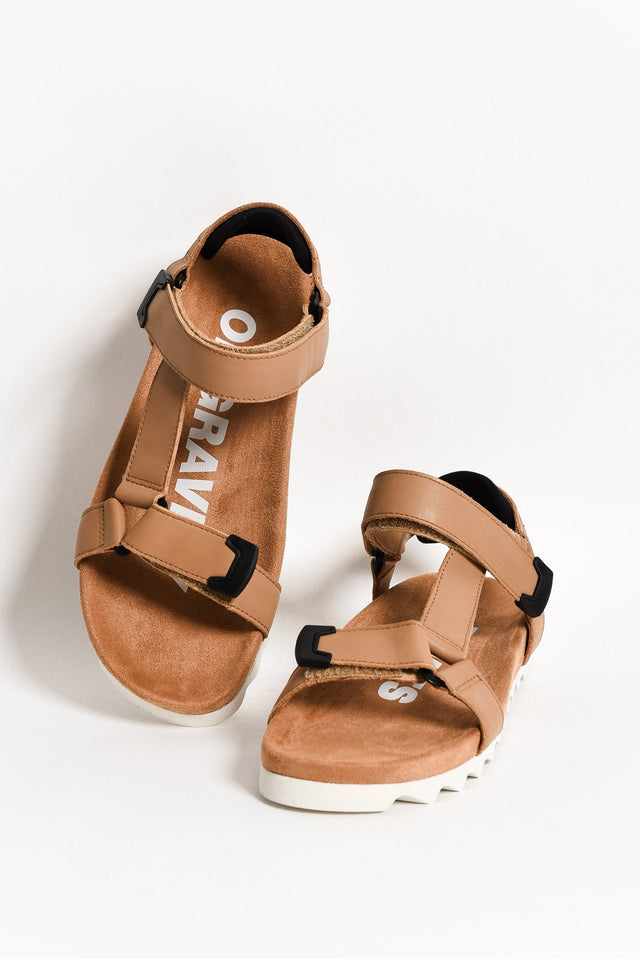 Cohen Tan Leather Velcro Sandal image 1