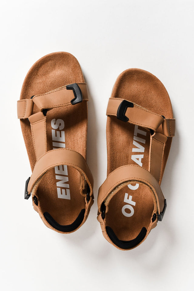 Cohen Tan Leather Velcro Sandal image 2