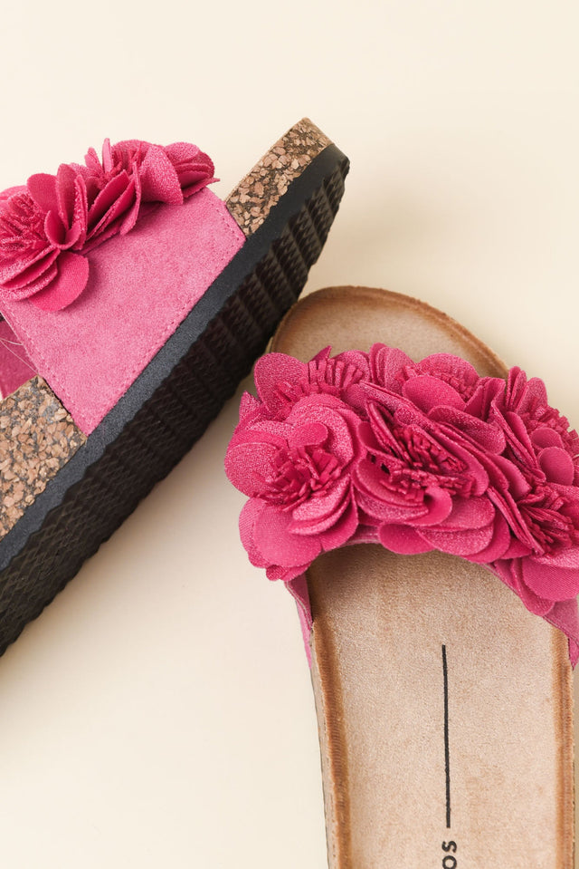 Corsage Hot Pink Flower Slide image 4