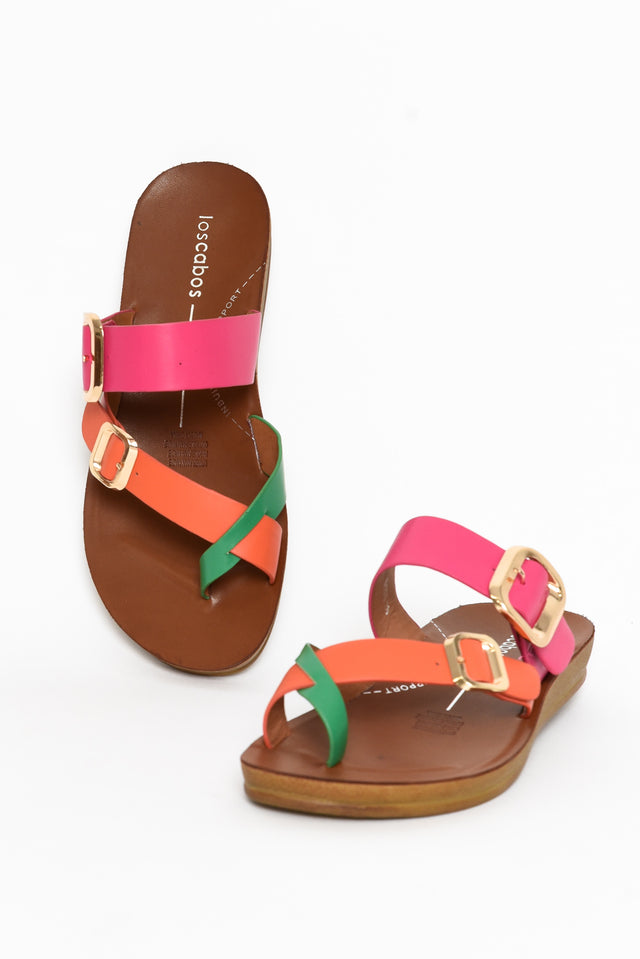 Dany Pink Tropical Buckle Slide image 1