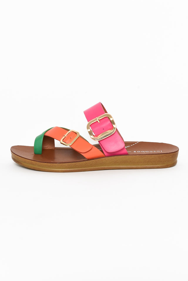 Dany Pink Tropical Buckle Slide image 3