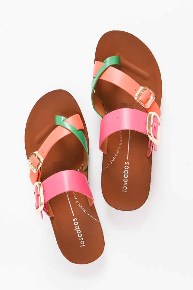 Dany Pink Tropical Buckle Slide image 4