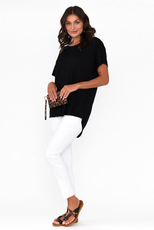 Danya Black Bamboo Top