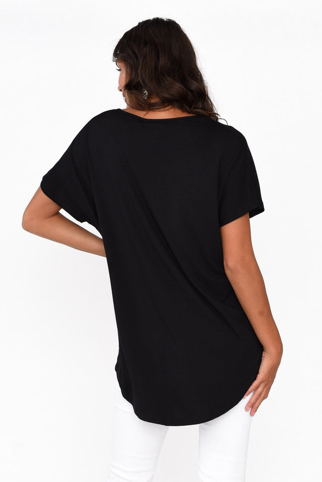 Danya Black Bamboo Top