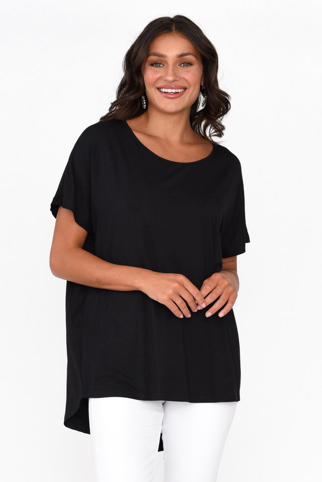 Danya Black Bamboo Top