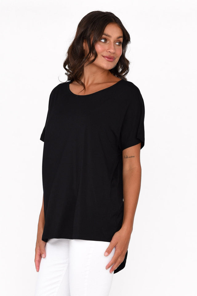 Danya Black Bamboo Top