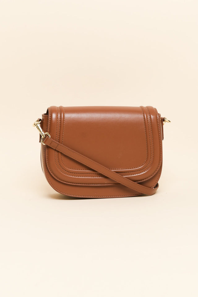 Dickens Tan Leather Crossbody Bag image 2