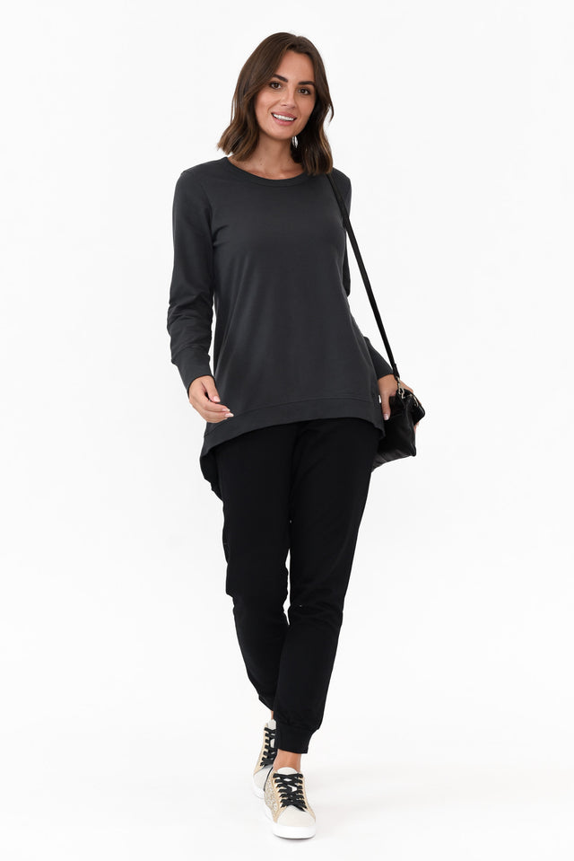 Dolly Charcoal Cotton Jumper