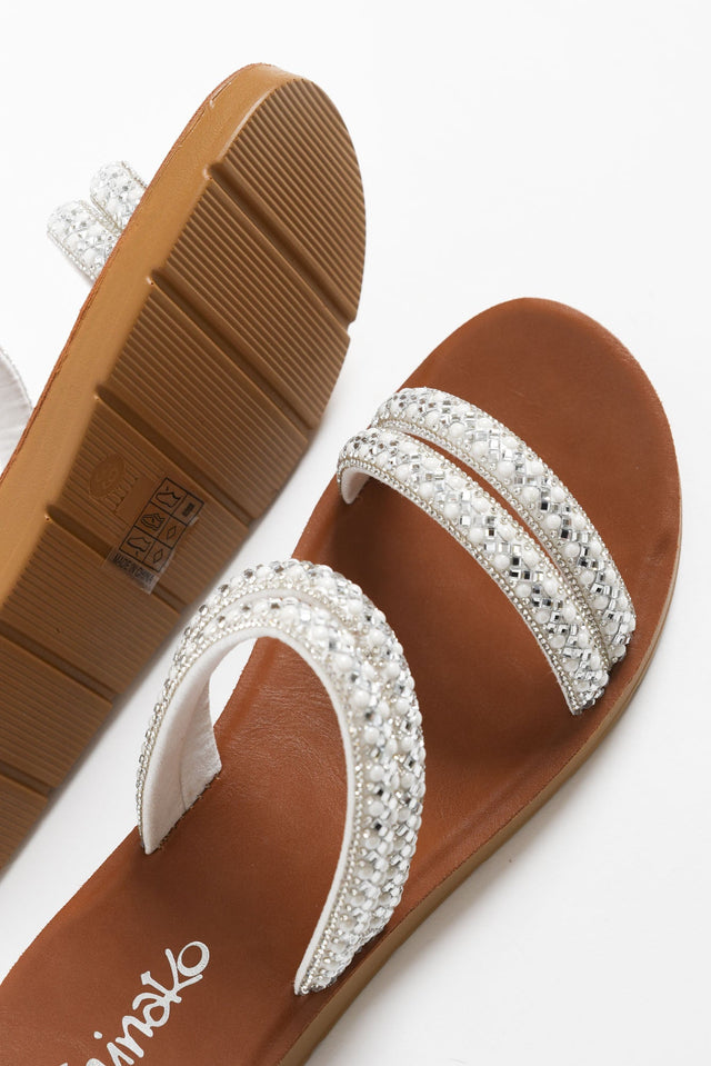 Dominica Silver Diamante Slide image 4