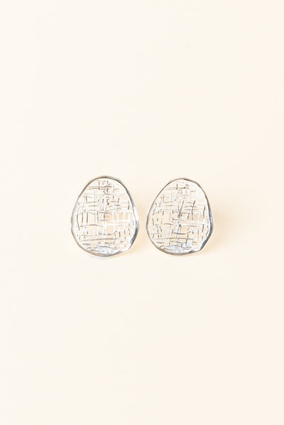 Doria Silver Clip On Earrings