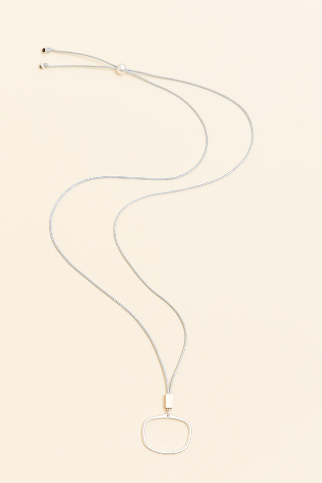 Eclipse Silver Ring Pendant Necklace