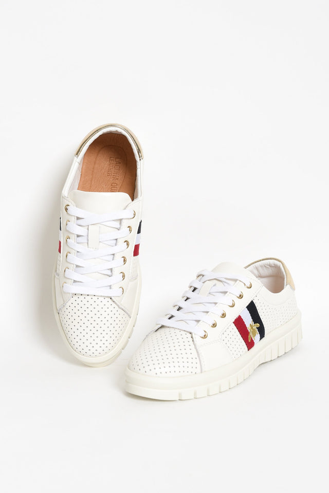 Elope White Bee Leather Sneaker