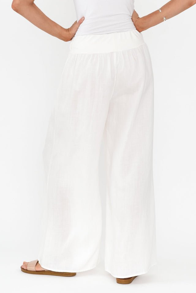 Emeline White Wide Leg Pants image 5