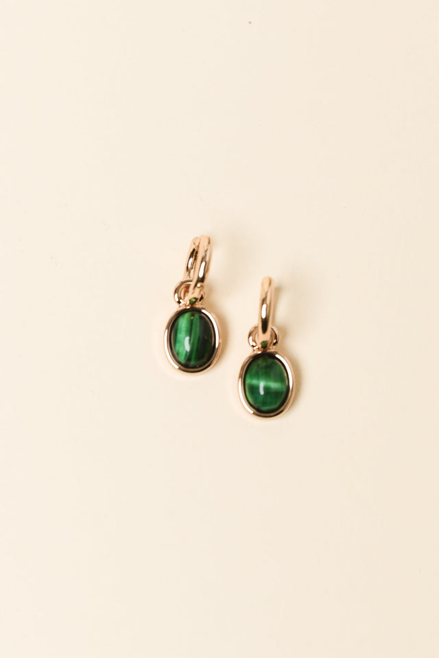 Emy Green Hoop Earrings image 1