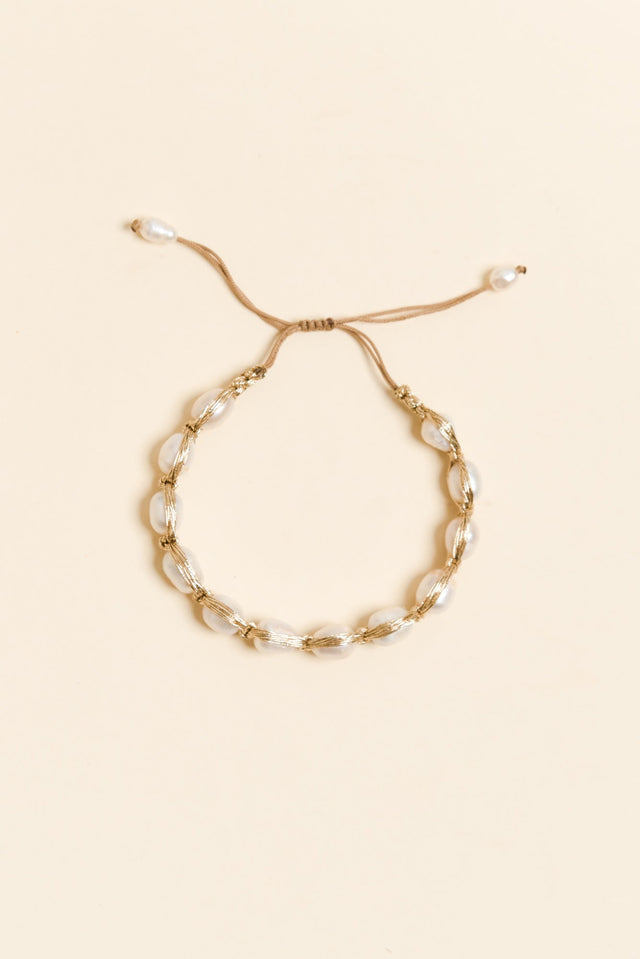 Era Gold Pearl Bracelet