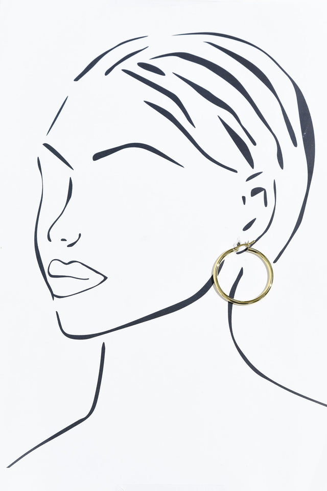 Erika Gold Hoop Earrings