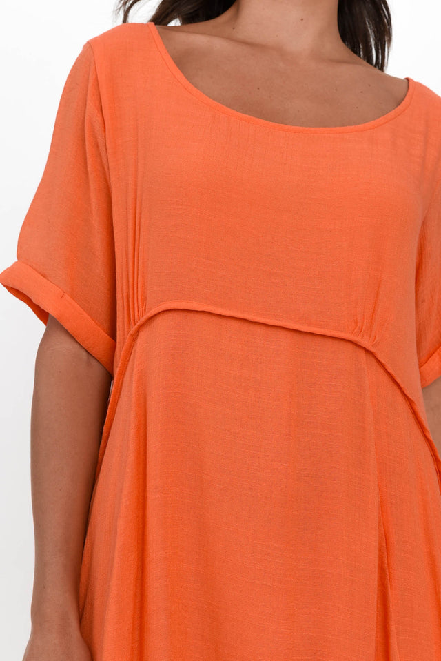 Everlyn Orange Crescent Dress image 5