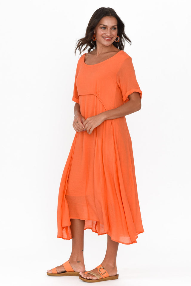 Everlyn Orange Crescent Dress image 3