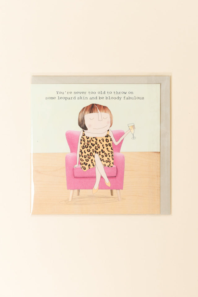 Fabulous Leopard Birthday Card