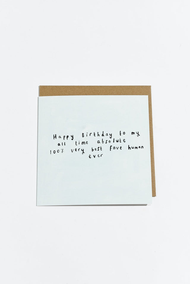 Favourite Human Birthday Card image 1