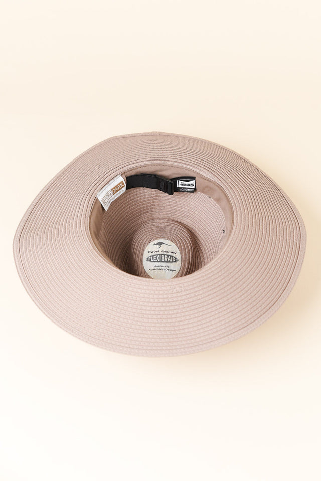 Fiona Taupe Wide Brim Travel Fedora image 3