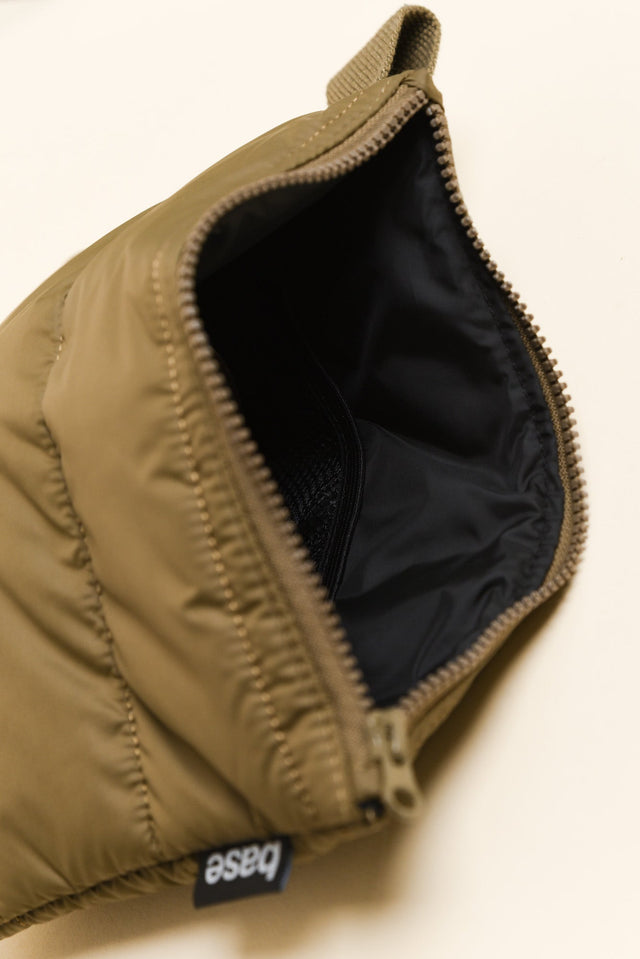 Flat Base Khaki Clutch image 3