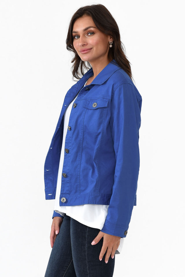 Florida Cobalt Cotton Stretch Jacket