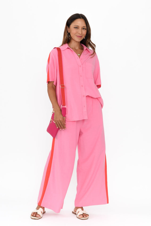 Francis Pink Stripe Drawstring Pants image 4