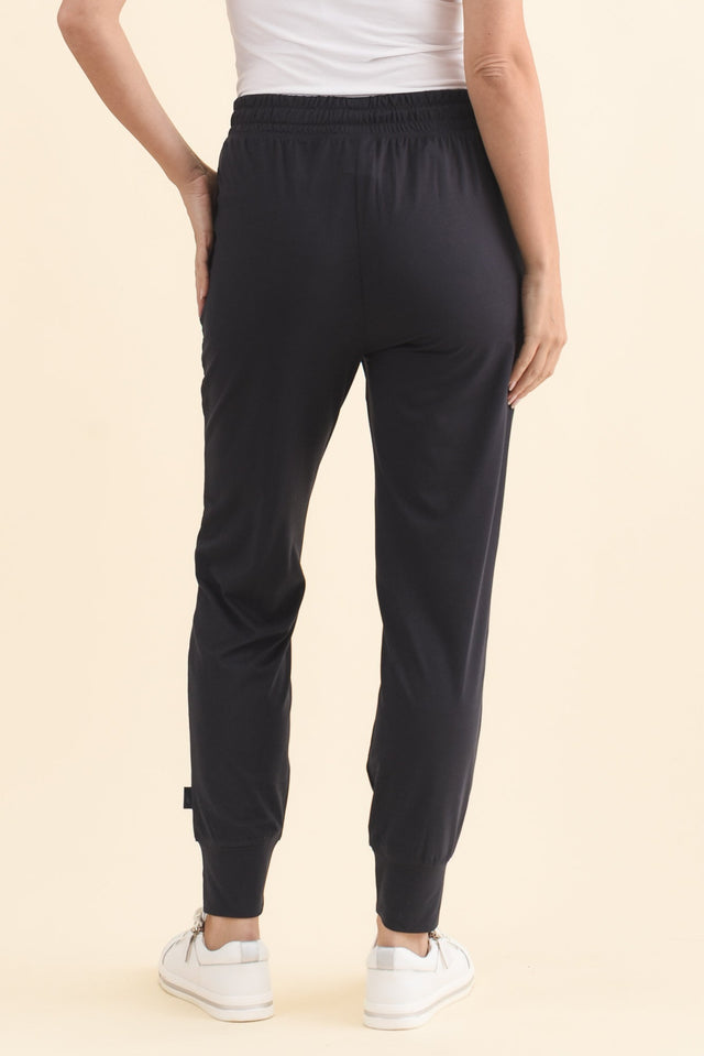 Freedom Dark Navy Drawstring Sweatpants,Brunette model,alt text|model:MJ image 6